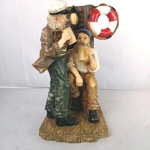VTG Nautical Figurine‎ Old Salts Tavern Tales Drinking Buddies Beachcombers 1995